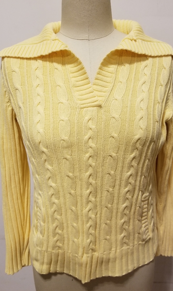 💥 Liz & Co Sunshine Yellow Sweater Medium